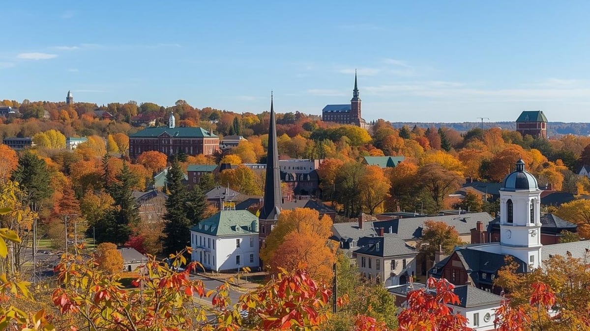 Aerial view of Hagerstown, MD